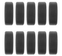 HOMOCONO Anneaux de Sport en Silicone pour Hommes 10 Pièces, Bagues Flexibles Taille 11, Couleur Noire, Anneaux Lisses Adaptés aux Exercices de Gym et Activités de Plein Air