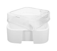 HOMOCONO Aquarium à Tortues et Couvercle Sécurisé avec Plateforme Intégrée en Plastique Habitat Compact pour Reptiles en Appartement Ville