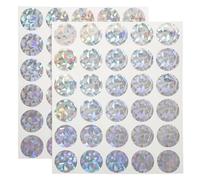 HOMOCONO Autocollants à Gratter Ronds en Papier 2 Pcs, Diamètre 2,5 CM, Étiquettes à Décoller et Coller pour Jeux et Révélation Surprise, Adaptés aux Garçon et Filles et Fêtes