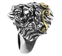 HOMOCONO Bague Homme Rétro en Alliage Métallique Ajustable, Bague Créative et Stylée pour Tenue Quotidienne ou Performance