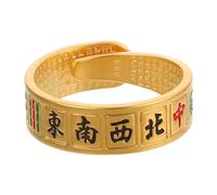 HOMOCONO Bague porte- traditionnelle chinoise pour le mahjong, idéale pour les amateurs de mahjong, idéale pour les cocktails ou les jeux de hasard.