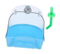 HOMOCONO Bain pour Oiseaux avec Crochet Plastique et Étanche pour Perroquets Calopsittes et Perruches Bac à Bain Réutilisable Sûr pour Cage