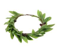 HOMOCONO Bandeau Couronne Feuilles d'Olivier Synthétiques, Accessoire Cheveux Femme pour Bal Masqué et Fête, Léger et Confortable, pour Mariage et Événements