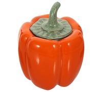 HOMOCONO Bocal de Citrouille 490ml Céramique Orange, Ambiance Halloween