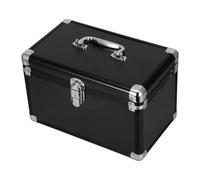 HOMOCONO Boîte à Outils Multifonctionnelle Double avec Poignée Ergonomique Mallette de Rangement Portable Aluminium Renforcé Organisateur pour Cosmétique Bricolage Couture et Atelier