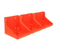 HOMOCONO Boîte à Sel pour Bovins et Moutons en Plastique Rouge, Support Facile à Assembler, Lot de 3 Pièces pour Ferme et Alimentation du Bétail