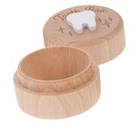 HOMOCONO Boîte Bois Pour Dents De Lait Et Cheveux De Organisateur De Souvenirs Pour Croissance De Votre Pour Conserver Des Moments Précieux