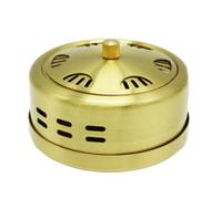 HOMOCONO Boîte de Moxibustion Ronde en Cuivre Pur Effet Apaisant Doux et Matériau Résistant Santé, pour Usage Portable et Protection Environnementale
