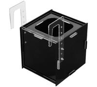 HOMOCONO Boîte D'élevage pour Alevins en Acrylique Noir Protection Santé Renforcée et Visibilité Continue, pour L'acclimatation et L'isolement des Poissons Clown et Guppy