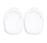 HOMOCONO Bol de Trempage Manucure 2 Pièces Transparent Moyenne Taille, Profond et Résistant, pour Dissolvant Vernis à Ongles, Accessoire pour Manucure et Pedicure