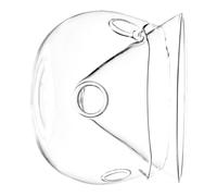 HOMOCONO Bol en Verre Transparent Double Couche 370 Ml avec Refroidisseur à Glace Carbonique 3 Trous Saladier Décoratif pour Maison et Restaurant Bol Fantaisie pour Desserts Cocktails