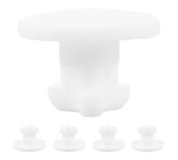 HOMOCONO Bouchon de Ventilation en Silicone Blanc pour Boîte à Lunch Étanche, Lot de 5 Pièces, Adapté aux Trous de 0,5-0,6 Cm, Étanchéité et Facile à Retirer