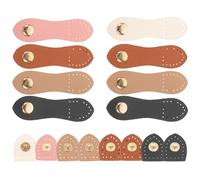HOMOCONO Boucles à Pression Cuir Lot de 8 pour Paquet Bandoulière Fermetures à Languette Multi-Usages Résistantes pour Paquet Fourre-Tout à Usage Répété
