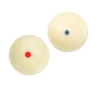 HOMOCONO Boules Blanches en Résine Résistantes aux Rayures 2 Pièces de Billard Remplaçables Plusieurs Styles pour Joueurs de Tous Niveaux Bars et Salles de Jeux Plusieurs Styles