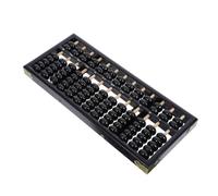 HOMOCONO Boulier en Bois Vintage Noir, 7 Perles, Outil de Comptage