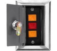 HOMOCONO Bouton-Poussoir pour Porte à Volet Roulant Électrique, Boîtier de Contrôle Compact Multifonction pour Garage Sectionnel et Portail Extérieur