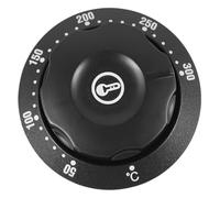 HOMOCONO Bouton Thermostat pour Four Électrique et Chauffe-eau Noir en Plastique Réglage Précis Température de 50 à 300℃, Solide et Facile à Remplacer