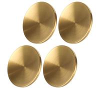 HOMOCONO Boutons de Couvercle de Casserole Anti-brûlure 4pcs en Acier Inoxydable Doré, Poignées Classiques Accessoires Robustes pour Couvercles de Casseroles Domestiques