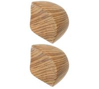 HOMOCONO Boutons de Remplacement Design Grain de Bois Lot de 2 en Plastique Poignée Ronde Simple et Solide pour Couvercle de Casserole Accessoire Cuisine