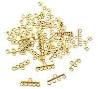 HOMOCONO Breloques et Finition Or 40 Pièces en Alliage pour Fabrication de Colliers et Bracelets, Bords Lisses Accessoires Élégants pour Loisirs Créatifs et Projets Artistiques
