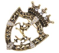 HOMOCONO Broche Vintage en Alliage de Zinc Orée pour Vêtements, Épinglette Décorative Chic et Délicate, pour Mariage et Tenue Élégante