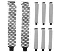 HOMOCONO Cache pour Fente Ventilée D'ordinateur 8 Pièces Noir en Fer avec Vis pour Boîtier Pc, Protection la Poussière et Accessoires Informatiques Essentiels