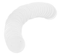 HOMOCONO Caches-Plafonds Ronds Octogonaux Blancs en Polypropylène Lot de 30, Plaques de Recouvrement pour Boîtes Électriques, Protection la Poussière, Usage Professionnel et Domestique