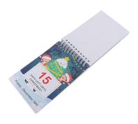 HOMOCONO Calendrier de L'avent 100 Jours en Papier Épais, Décoration Noël Lumineuse LED, Compte à Rebours pour Chambre Salon Bureau, Ornement Festif Calendrier Déco Chic Style Aléatoire