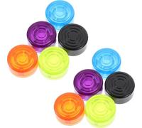 HOMOCONO Capuchons de Bouton de Pédale de Guitare Effet Facile à Remplacer en ABS 10pcs Design Simple et Élégant, Accessoires pour Pédale d'effet Guitare