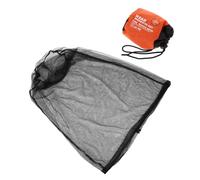 HOMOCONO Chapeau en Polyester Noir Filet Intégral pour Apiculture et Pêche, Pliable Protection Complète du Visage Cou, pour Chasse et Voyage