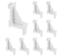HOMOCONO Clips en Plastique Blanc Support Robuste Lot de 10 pour Organisation et Division de l'espace pour Étagère de Congélateur en Environnement de Froid