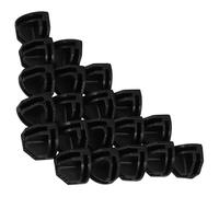 HOMOCONO Connecteurs de Placard en Plastique Noir 20pcs pour Étagères Modulables, Solution Extensible et Connexion Stable pour Organiser les Armoires