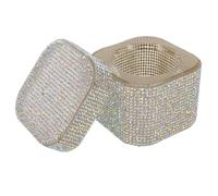 HOMOCONO Coupelle à Ongles en Verre Cristal Élégante pour Nettoyage de Pinceaux, Matériel Robuste, pour Salon et Artistes de Nail Art