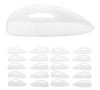 HOMOCONO Coussinets de Greffe de Cils en Silicone Blanc, Lot de 10 Paires pour Lifting et Stylisation, Taille Portable, Outil Pratique pour Extension et Rehaussement des Cils