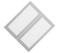 HOMOCONO Couvercle de Grille de Ventilation au Sol 4 X 10 Pouces Lot de 2 en Silicone Gris Entretien Facile Compatible Contrôle d'Humidité et Climatisation Mobile