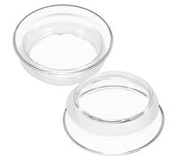 HOMOCONO Couvercle de Pichet à Eau en Verre 2 Pièces Joint Étanche Transparent pour Carafe à Jus et Bouilloire Cuisine