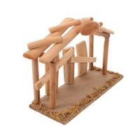 HOMOCONO Crèche de Noël Miniature en Bois, Sainte Famille, Décor