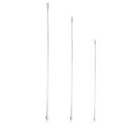 HOMOCONO Crochet de Tringle à Rideaux en Acrylique Transparent 3 Pièces, Baguette Robuste et Facile à Assortir pour Stores Verticaux et Rideaux en Extérieur ou Entreprise