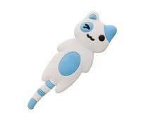 HOMOCONO Crochet Magnétique Chat Blanc Design Aimanté Puissant sans Abîmer les Surfaces pour Réfrigérateur en Pvc et Métal Décoration Murale Intérieure