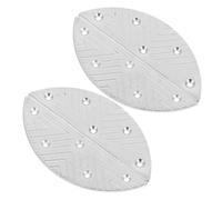 HOMOCONO de Talonnettes et Facile à Installer Lot de 2 Paires de Réparation Argenté Confortable en Demi-lune pour Chaussures et Bottes Homme