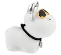 HOMOCONO Décoration Mascotte Ox en Résine, Figurine Blanche Créative | Ambiance Festive, Effet Décoratif, Usage Intérieur Voiture et Nouvel An, Artisanat Pvc et Plâtre