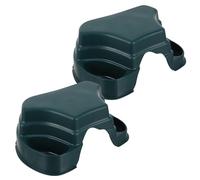 HOMOCONO Décoration pour Terrarium Reptile 2pcs Cachette en Plastique Vert Plateforme Sèche Rapidement et Haute Durabilité pour Boîte de Nourrissage Reptiles