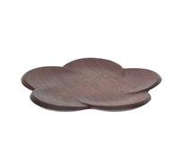 HOMOCONO Dessous de Verre et en Bois Marron de Fleur, Résistant la Chaleur, Protège Table à Manger Convient pour Tasse en Céramique ou Verre à Vin