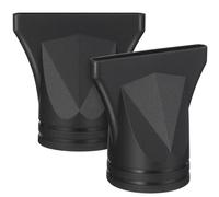 HOMOCONO Diffuseur pour Sèche-cheveux 2pcs Noir en Nylon, Embout de Rechange pour Coiffage Professionnel, Rassemble et Disperse L'air, Réduit L'impact Cheveux