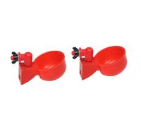 HOMOCONO Distributeur d'eau Volaille Automatique 2 Pièces Plastique Compact Adapté pour Poulets et Cailles Utilisation Facile en Élevage Amateur