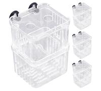 HOMOCONO Écloserie Flottante pour Poissons : boîte d'élevage à Double Couche, incubateur Transparent pour l'éclosion des alevins, élevage pour Aquarium, Maison d'isolement sécurisée