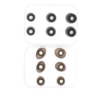 HOMOCONO Embouts D'écouteurs en Mousse à Mémoire de Forme Noire Boîte de Rangement, Élastiques et Faciles à Installer, pour Appels Vidéo et Écoute Musicale