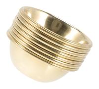HOMOCONO Ensemble de 7 Bols D'offrandes D'eau Bouddhistes en Laiton Doré, Style Vintage Classique, Faciles à Transporter, pour Contemplation et Autel Tibétain la Maison