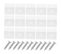 HOMOCONO Équerres Angle Plastiques pour Fixation de Fond de Meuble avec Vis Auto Perceuses Kit pour Support de Panneau Arrière Robuste