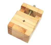 HOMOCONO Fixation d'Étau en Bois de Pin pour Travail de Sculpture sur Pierre et Objets Décoratifs, Support Ajustable pour Atelier de Tampons Gravés